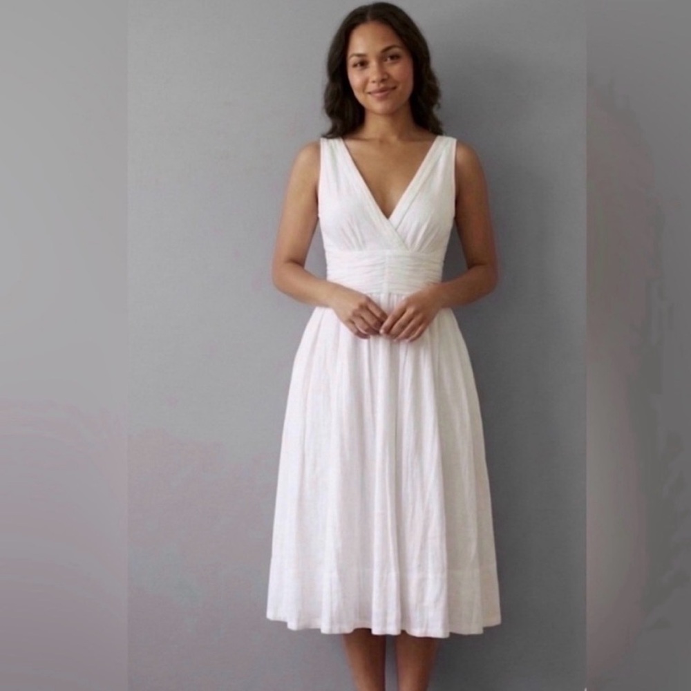 Marc Jacobs White Gauzy Cotton Dress - Ethereal Grecian Goddess - Size 2 - EUC